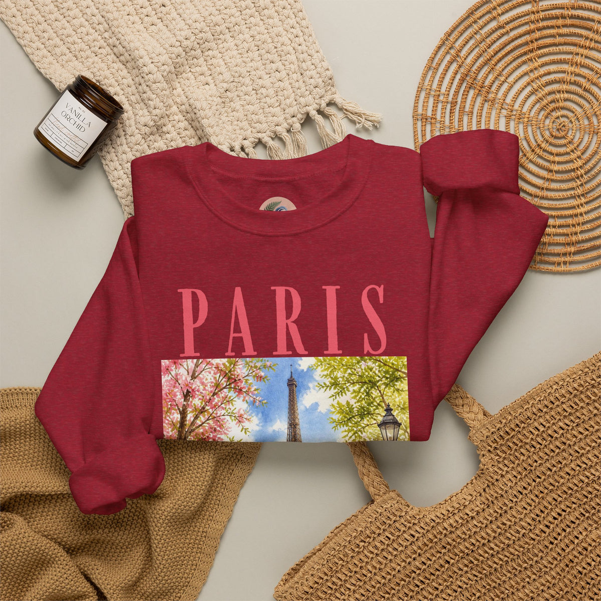 Paris Floral Eiffel Sweatshirt