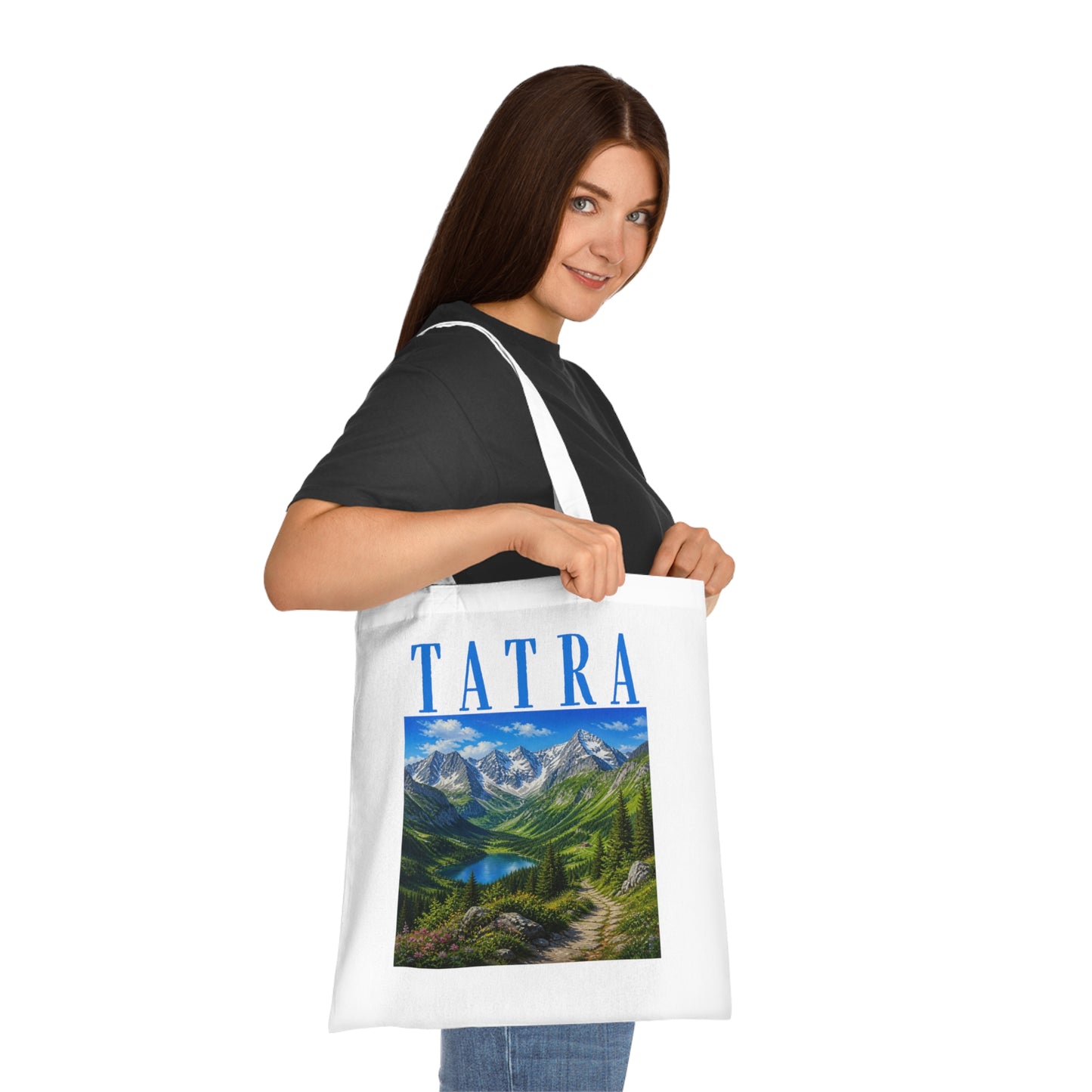 Tatra Mountain Tote Bag — Scenic Alps Landscape Cotton Tote