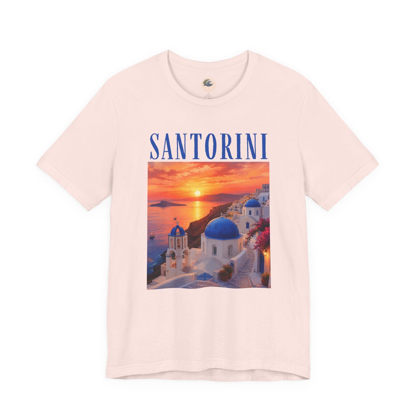 Santorini Sunset Tee — Greek Island Travel T‑Shirt