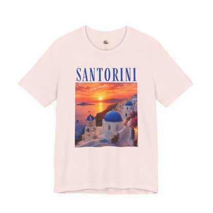 Santorini Sunset Tee — Greek Island Travel T‑Shirt