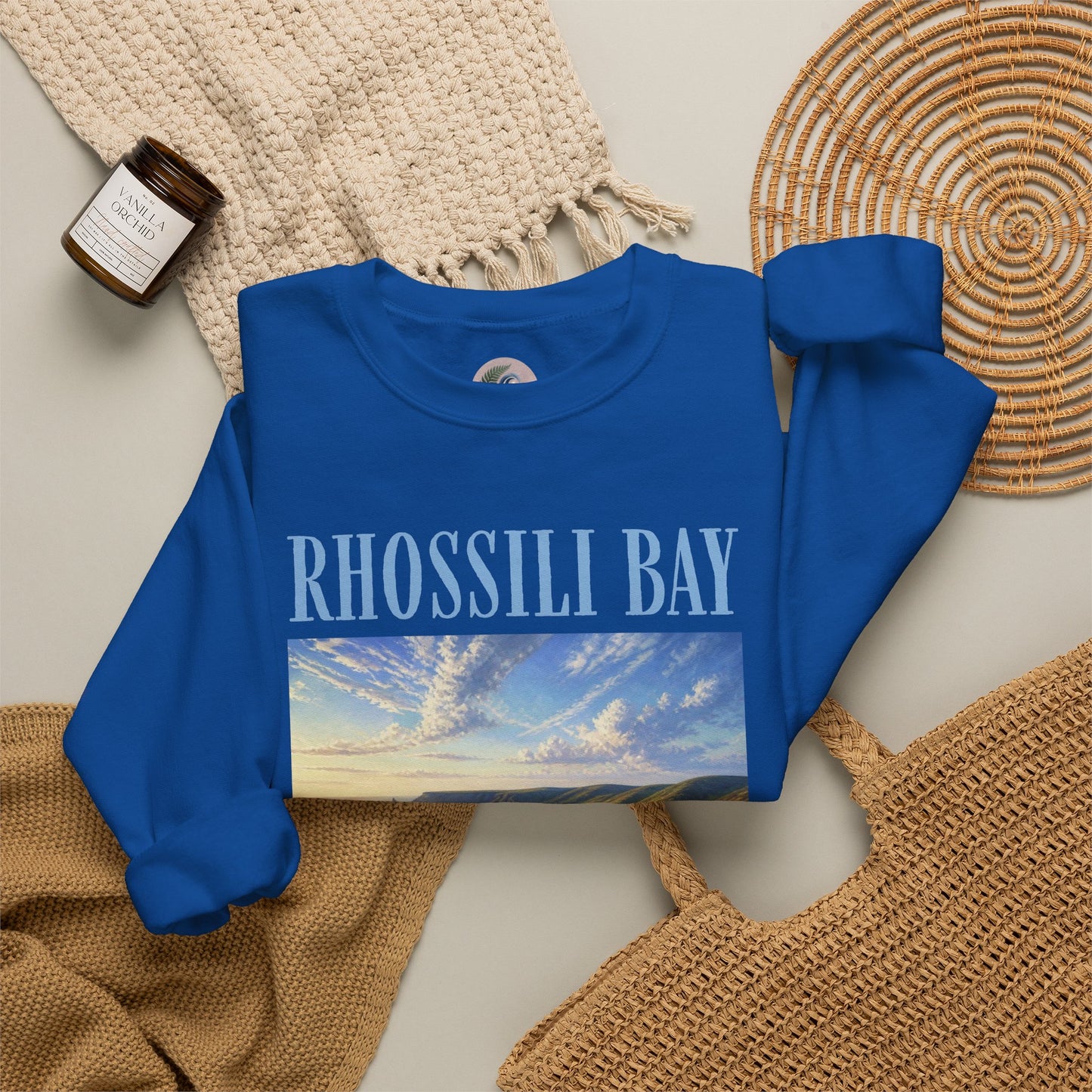 Rhossili Bay Scenic Crewneck Sweatshirt