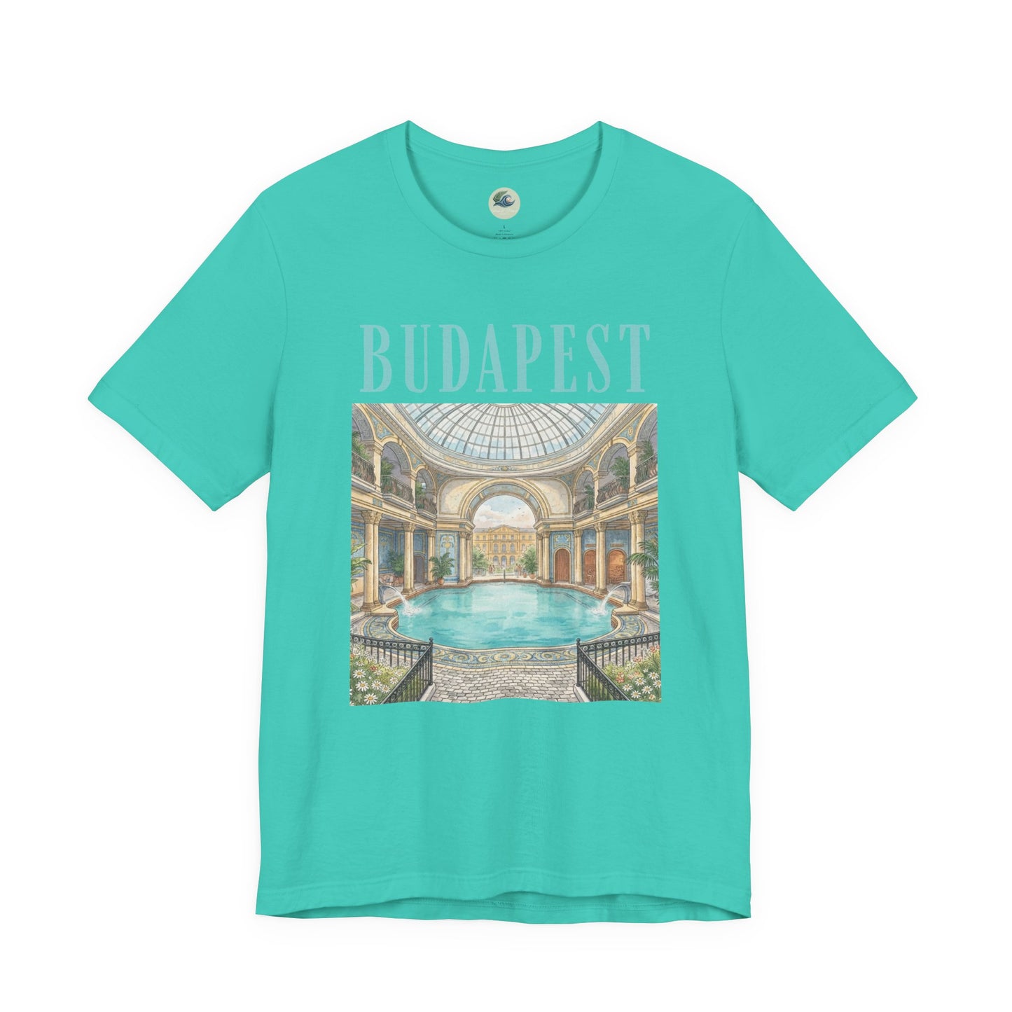 Budapest Thermal Baths Graphic Tee — Vintage Spa Travel T-Shirt