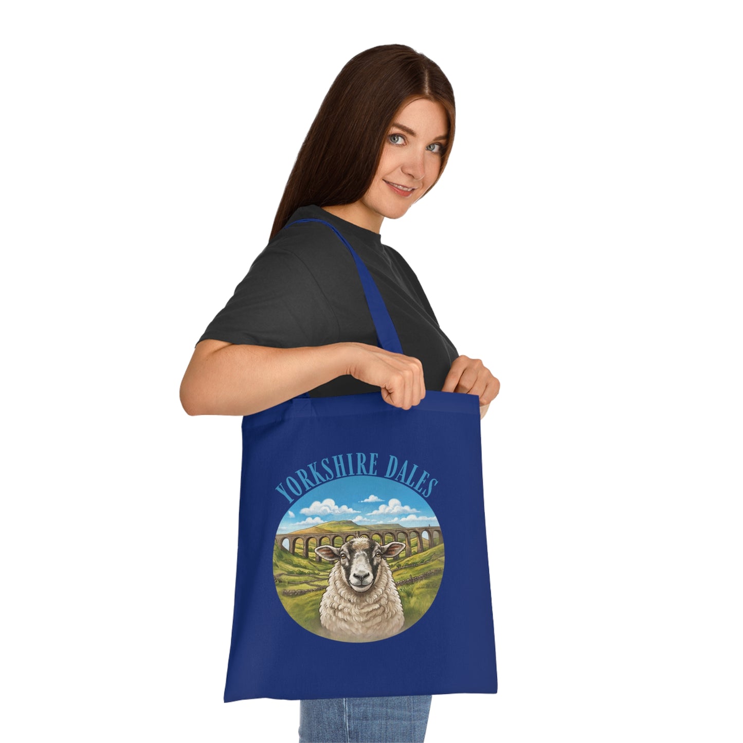 Yorkshire Dales Tote Bag – Scenic Sheep Cotton Tote for Country Lovers