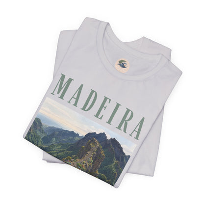 Madeira Stairway to Heaven Scenic Tee - Mountain Landscape Travel T-Shirt