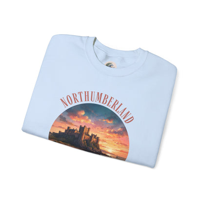 Northumberland Castle Sweatshirt — Scenic Sunset Crewneck
