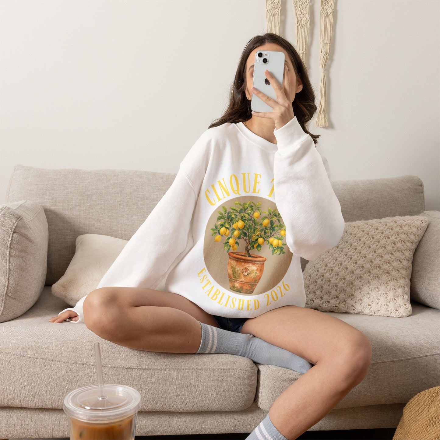 Cinque Terre Lemons Sweatshirt - Established 2026
