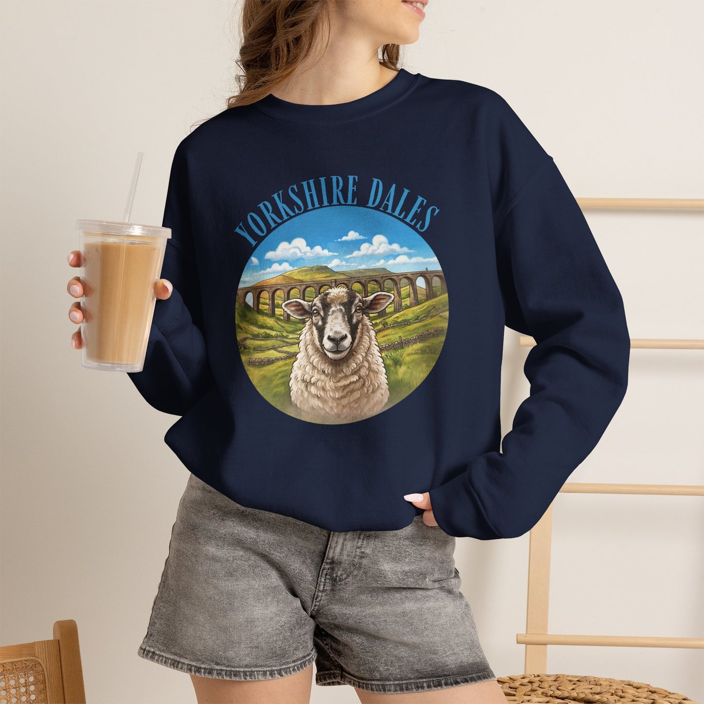 Yorkshire Dales Sheep Crewneck Sweatshirt