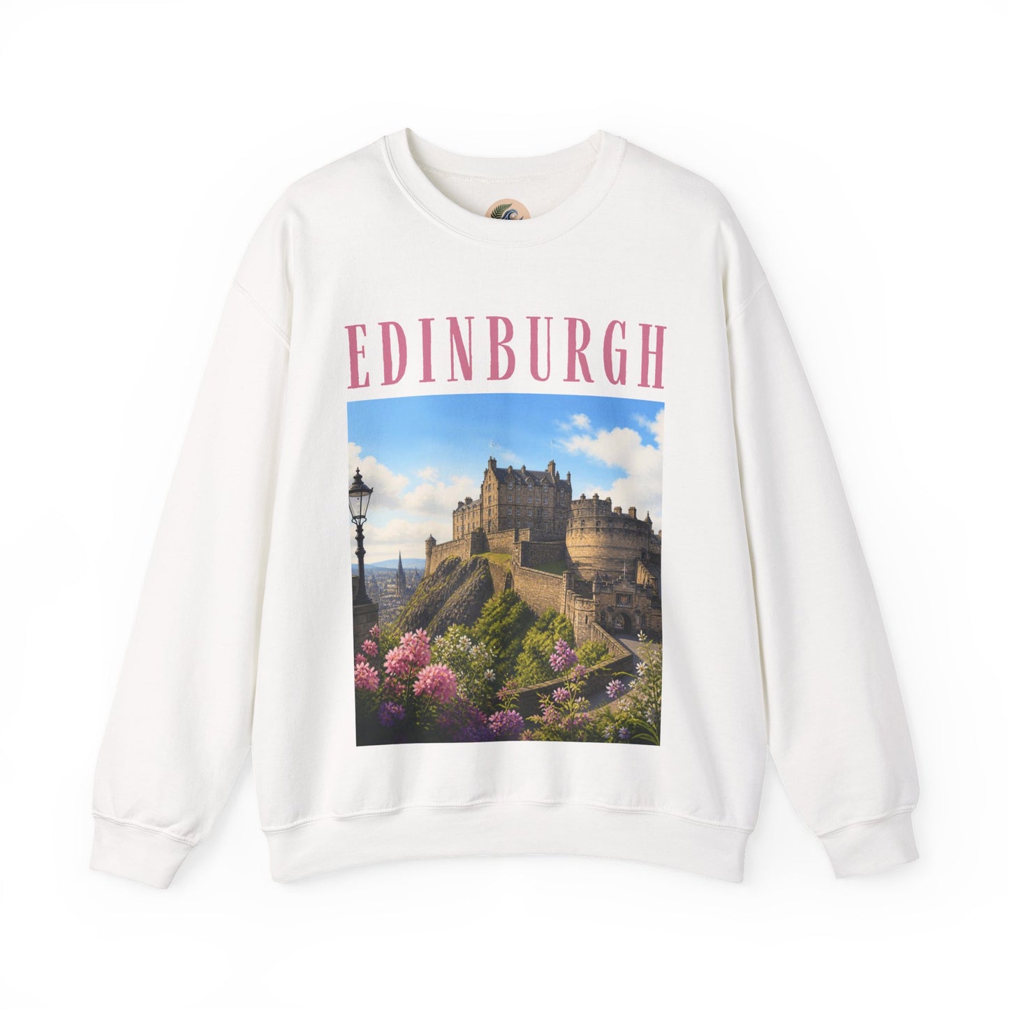 Edinburgh Castle Crewneck Sweatshirt — Scenic Scotland Travel Sweater