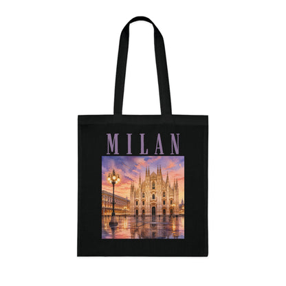 Milan Cathedral Tote Bag – Scenic Duomo Travel Cotton Tote