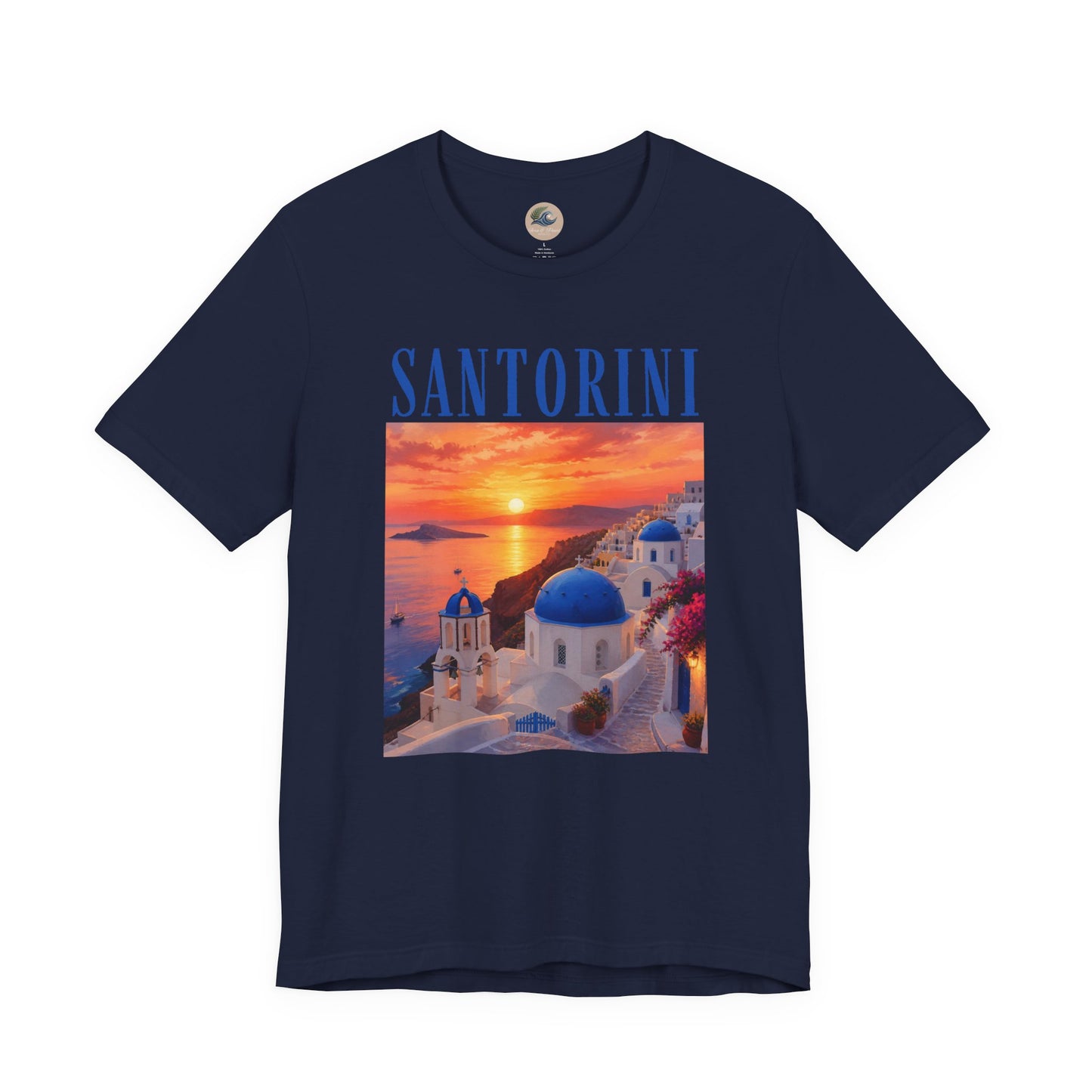 Santorini Sunset Tee — Greek Island Travel T‑Shirt