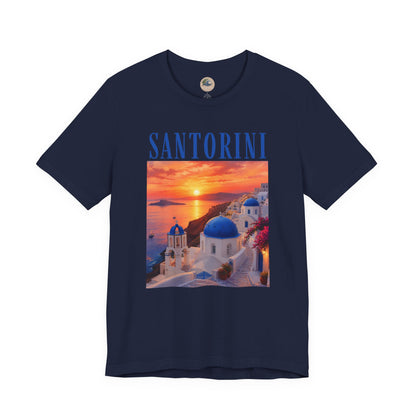 Santorini Sunset Tee — Greek Island Travel T‑Shirt