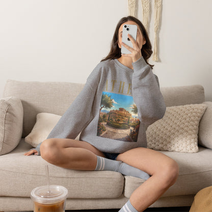 Athens Scenic Crewneck Sweatshirt — Vintage Greece Travel Pullover