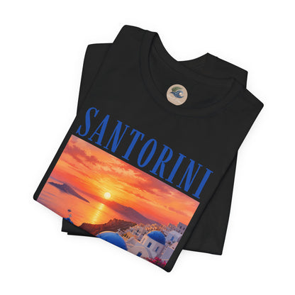 Santorini Sunset Tee — Greek Island Travel T‑Shirt