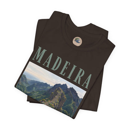 Madeira Stairway to Heaven Scenic Tee - Mountain Landscape Travel T-Shirt