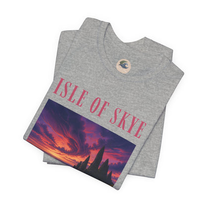 Isle of Skye Scenic Tee — Sunset Landscape Graphic T-Shirt