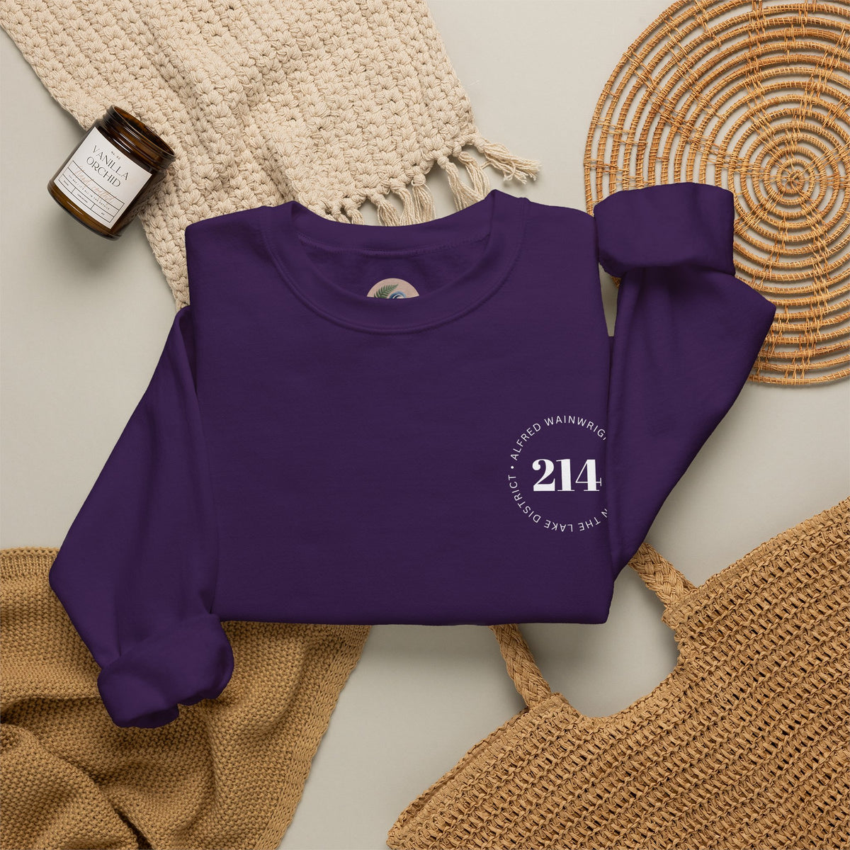 214 Wainwrights Minimalist Crewneck Sweatshirt — Small Chest Logo