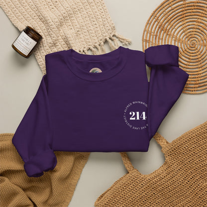 214 Wainwrights Minimalist Crewneck Sweatshirt — Small Chest Logo