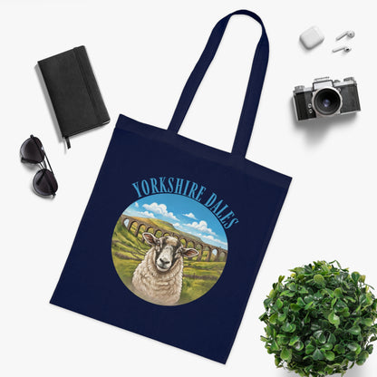 Yorkshire Dales Tote Bag – Scenic Sheep Cotton Tote for Country Lovers