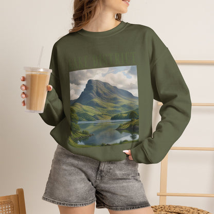 Lake District Scenic Sweatshirt — Vintage Landscape Crewneck