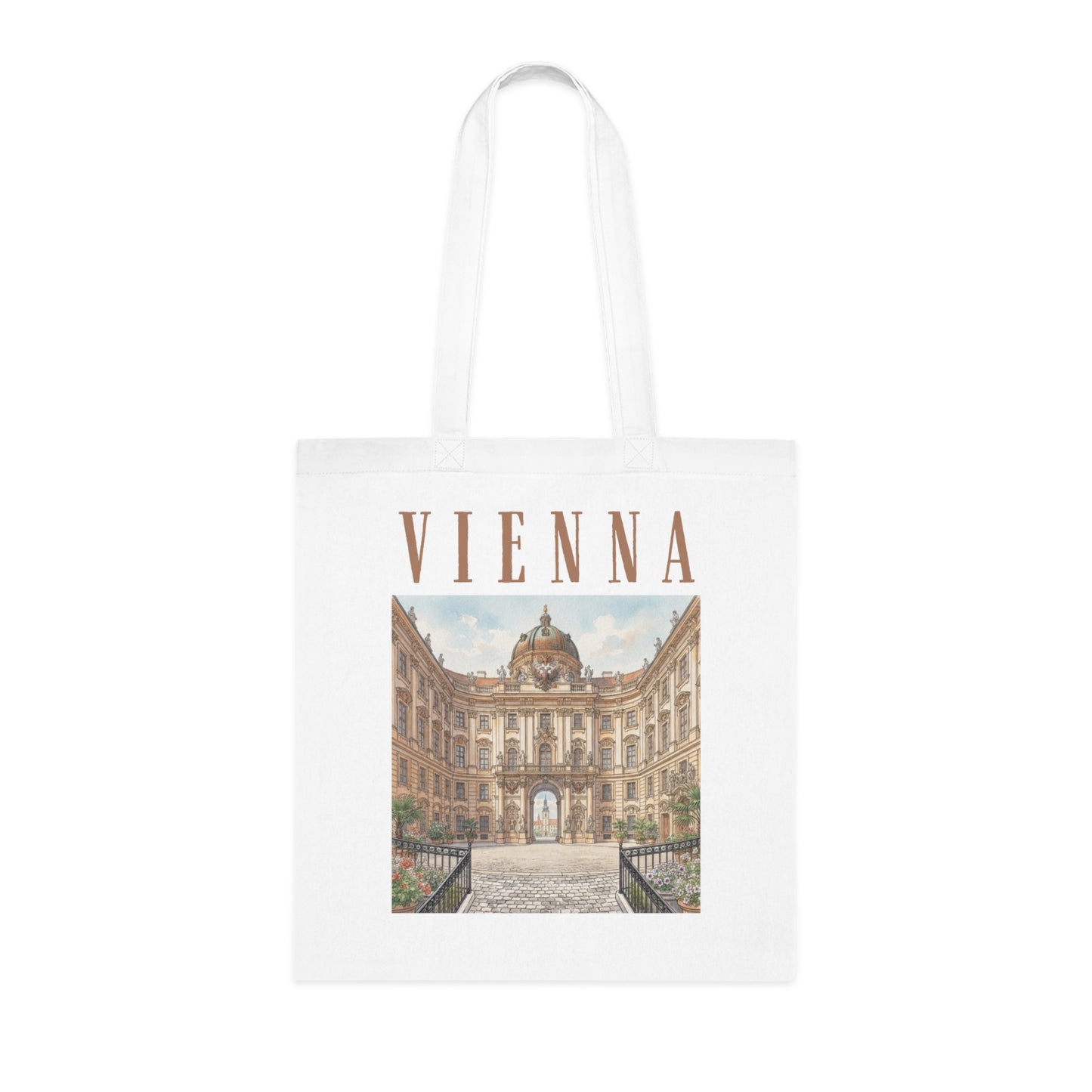 Vienna Architectural Photo Tote Bag – Vintage City Travel Souvenir