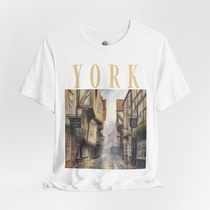 York Vintage Street Tee — Scenic Cityscape Graphic T-Shirt
