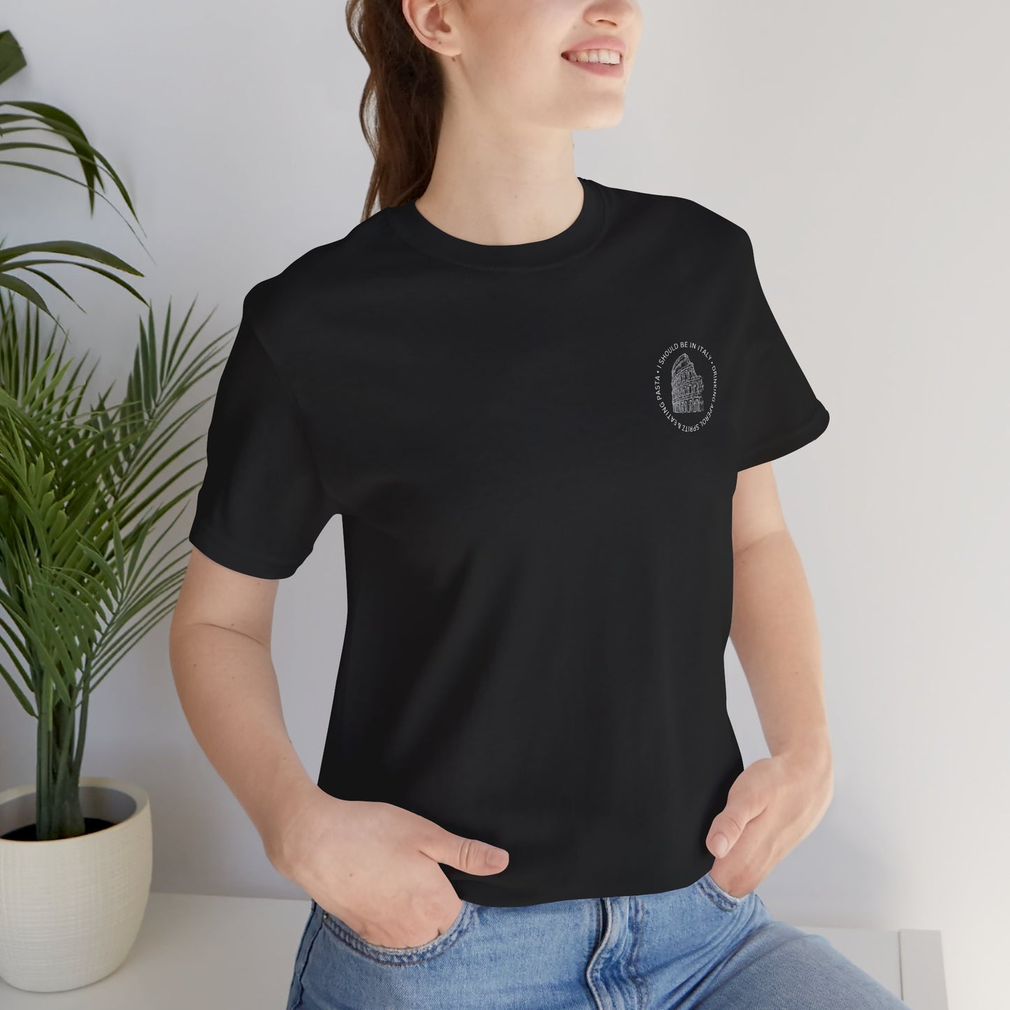 Aperol & Pasta Italy Tee — Minimalist Vintage Liberty Graphic T-Shirt