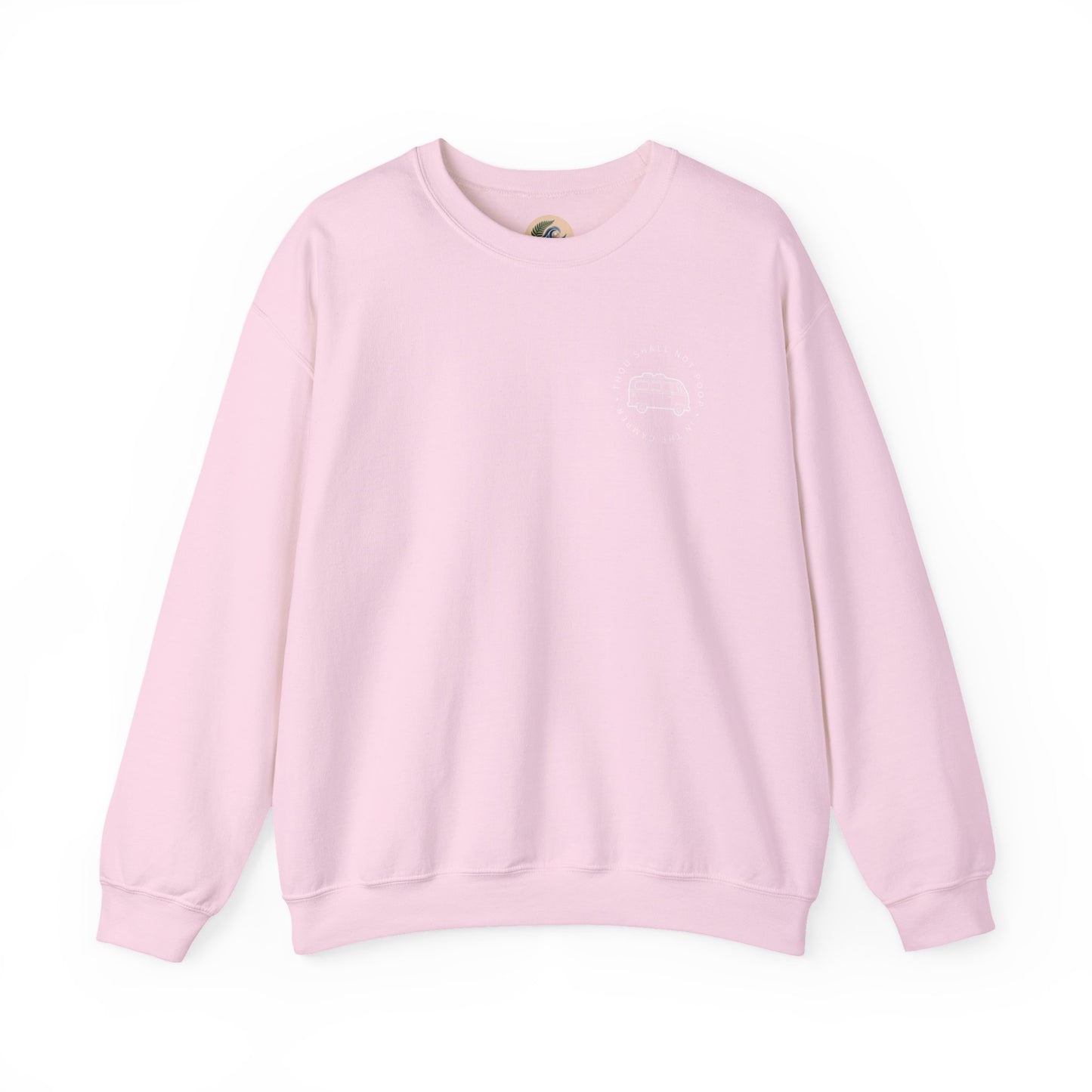 Cozy Camper Crewneck Sweatshirt — Van Life Humour Chest Graphic