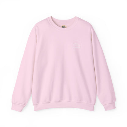 Cozy Camper Crewneck Sweatshirt — Van Life Humour Chest Graphic