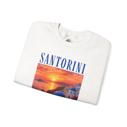 Santorini Sunset Sweatshirt — Greek Island Travel Crewneck
