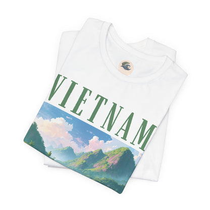Vietnam Scenic Tee — Vintage Mountain River Travel T-Shirt