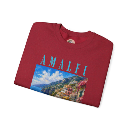 Amalfi Coast Scenic Crewneck Sweatshirt