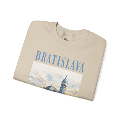 Bratislava Scenic Crewneck Sweatshirt – Vintage Cityscape Graphic