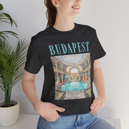 Budapest Thermal Baths Graphic Tee — Vintage Spa Travel T-Shirt