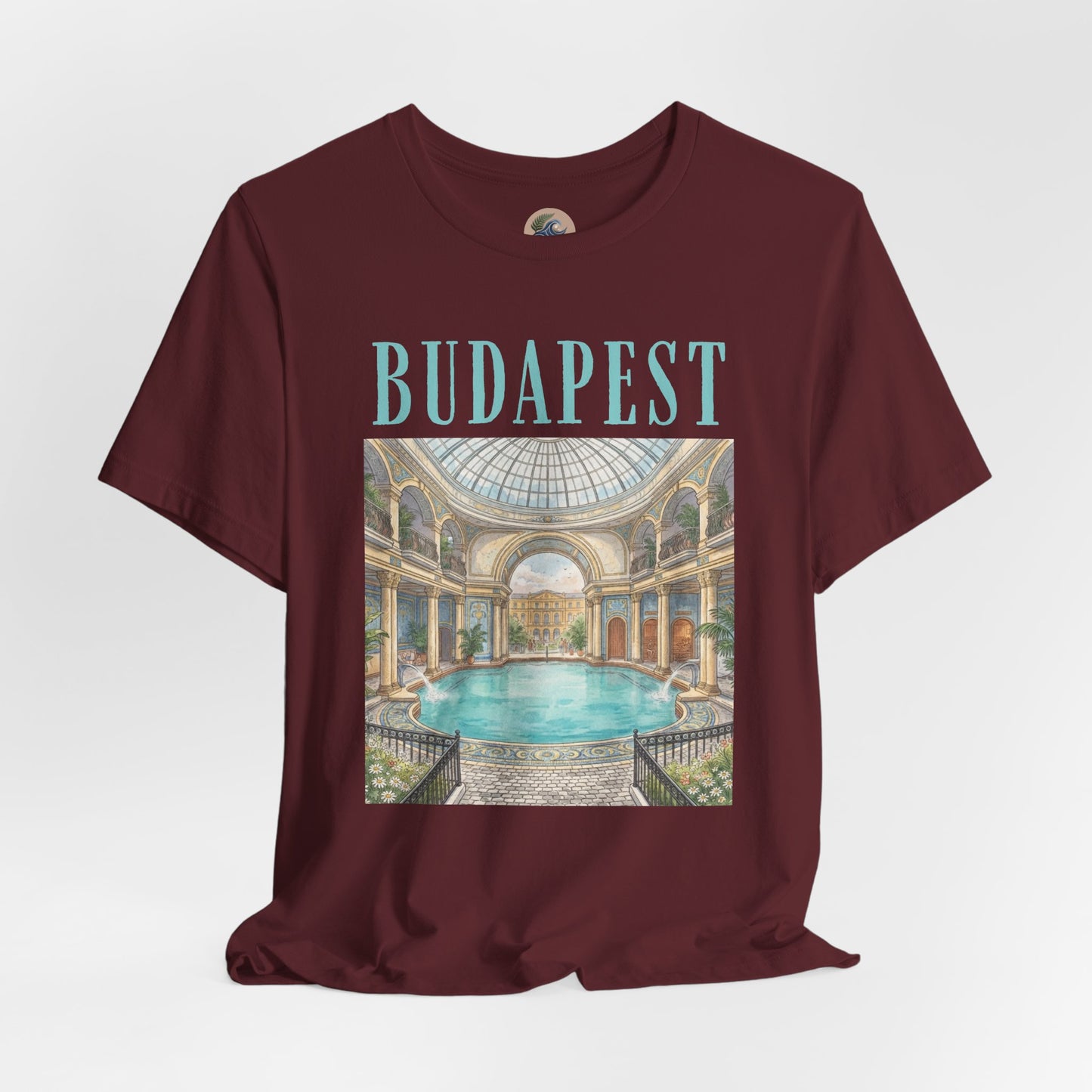 Budapest Thermal Baths Graphic Tee — Vintage Spa Travel T-Shirt