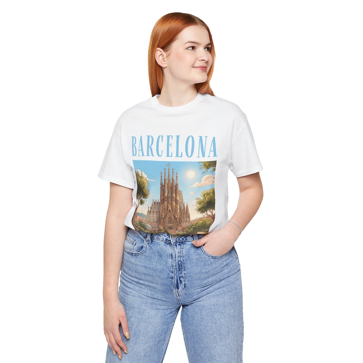 Barcelona Sagrada Família T-Shirt — Vintage Travel Graphic Tee