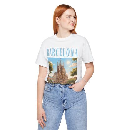 Barcelona Sagrada Família T-Shirt — Vintage Travel Graphic Tee