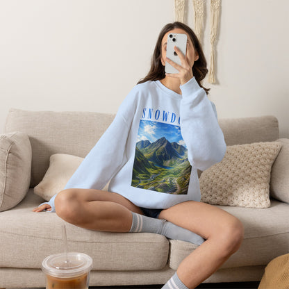 Glyderau Landscape - Snowdonia Mountain Crewneck Sweatshirt