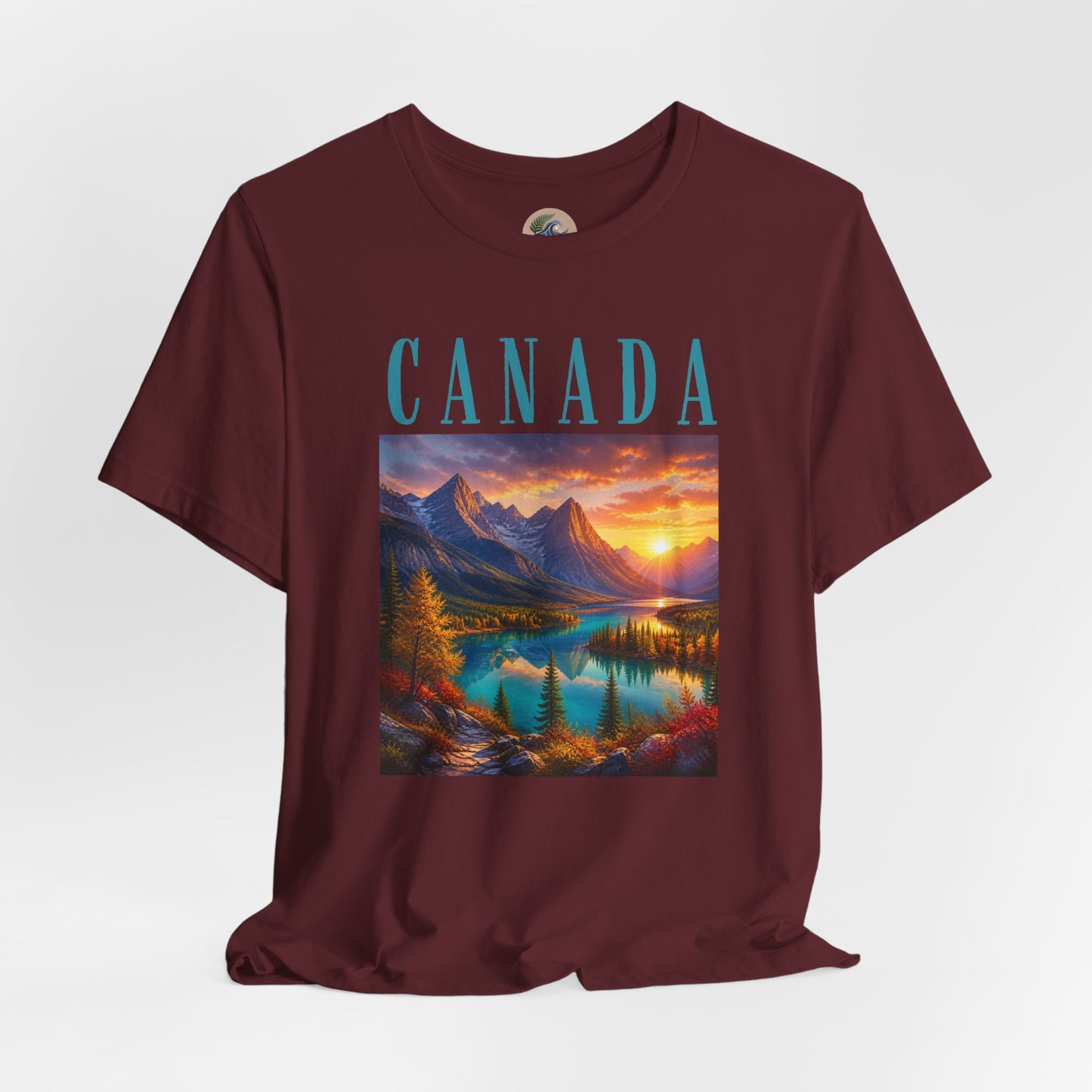 Canada Banff Scenic Mountain Tee — Sunrise Lake Landscape T‑Shirt