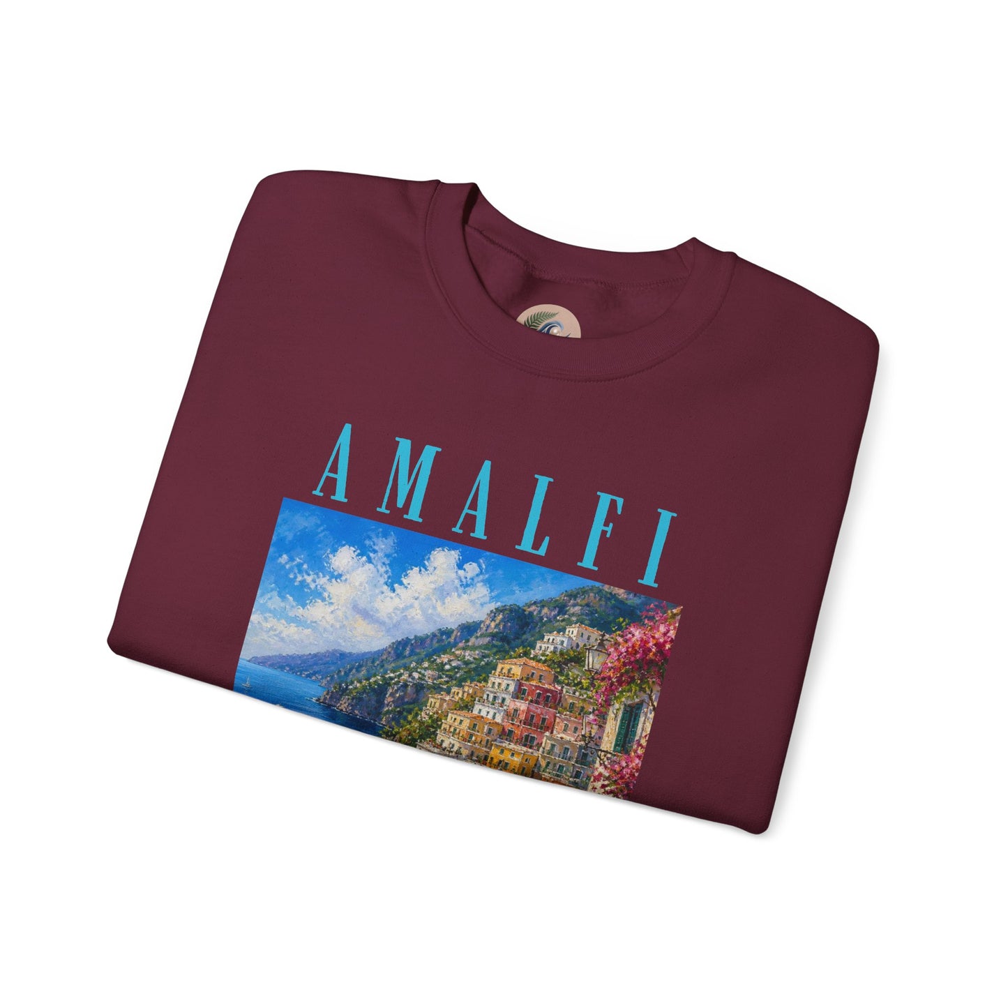 Amalfi Coast Scenic Crewneck Sweatshirt