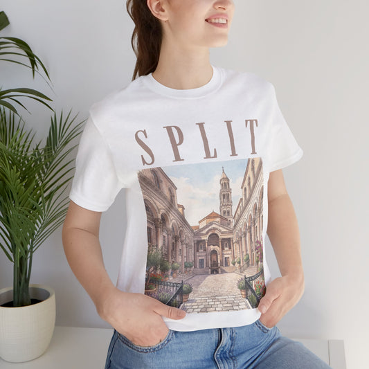 Split Croatia Travel Tee – Vintage Dalmatian Coast Graphic Shirt