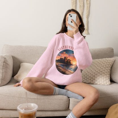 Northumberland Castle Sweatshirt — Scenic Sunset Crewneck