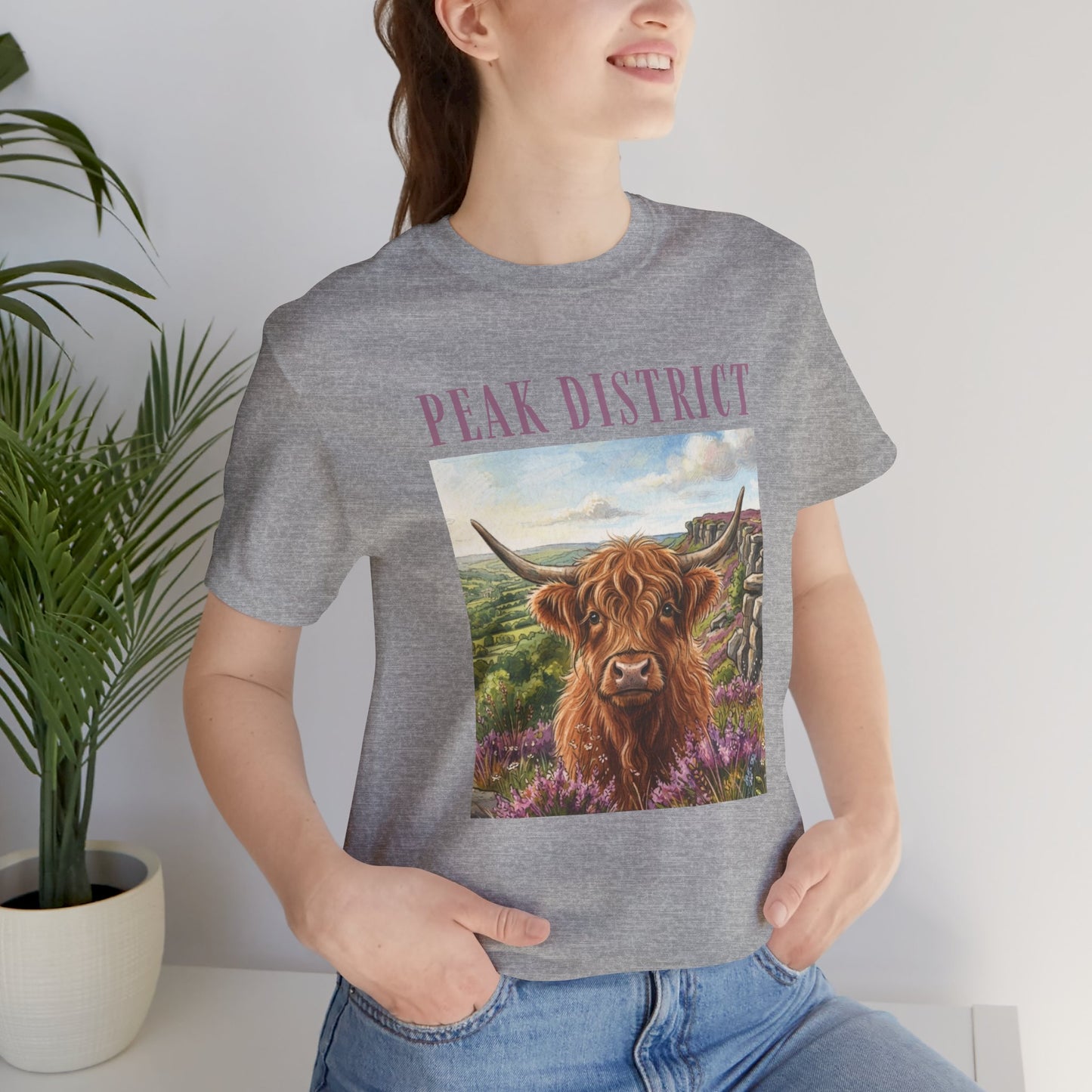 Peak District Highland Cow T‑Shirt