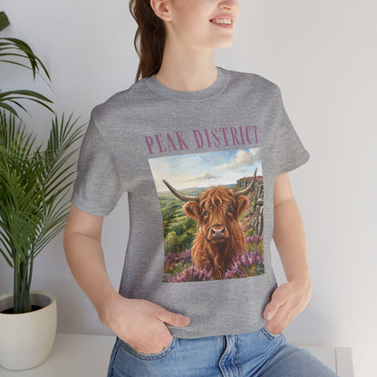 Peak District Highland Cow T‑Shirt