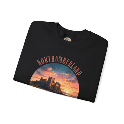 Northumberland Castle Sweatshirt — Scenic Sunset Crewneck