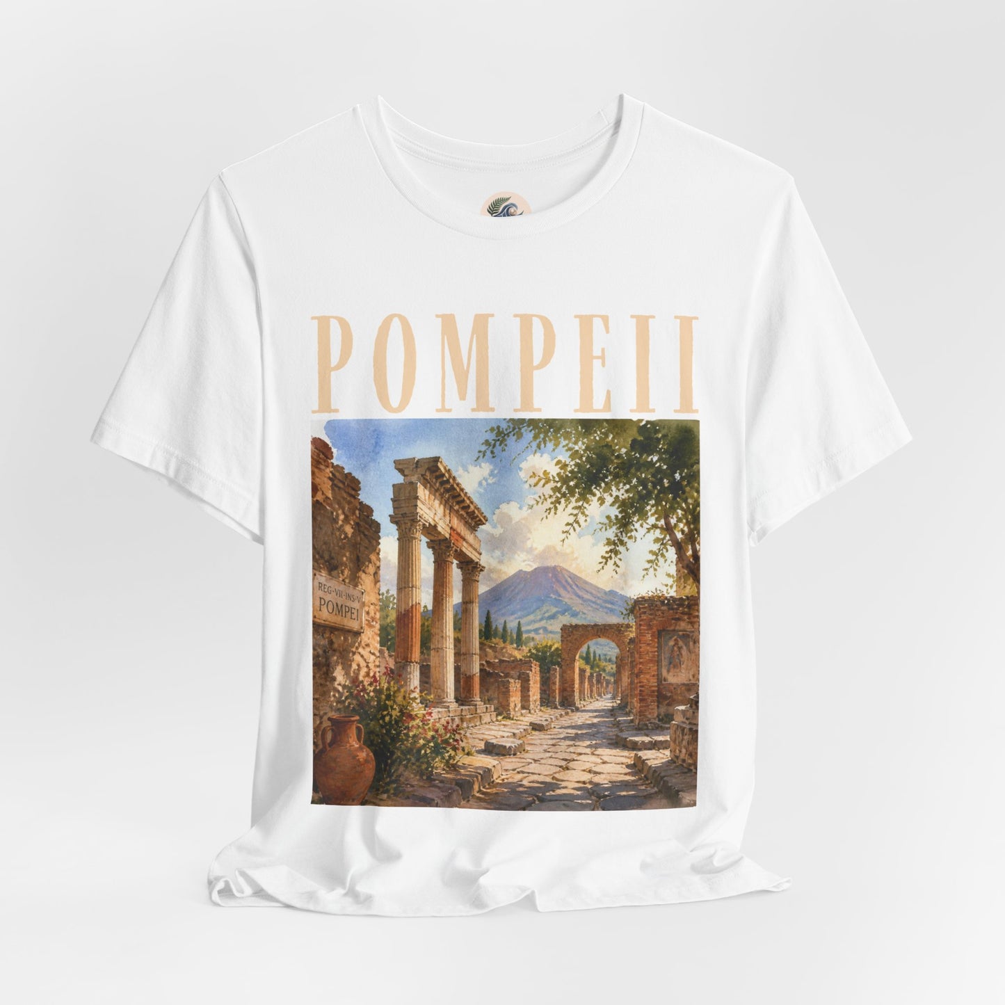 Pompeii Vintage Ruins Tee — Retro Travel Graphic T-Shirt