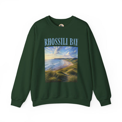 Rhossili Bay Scenic Crewneck Sweatshirt