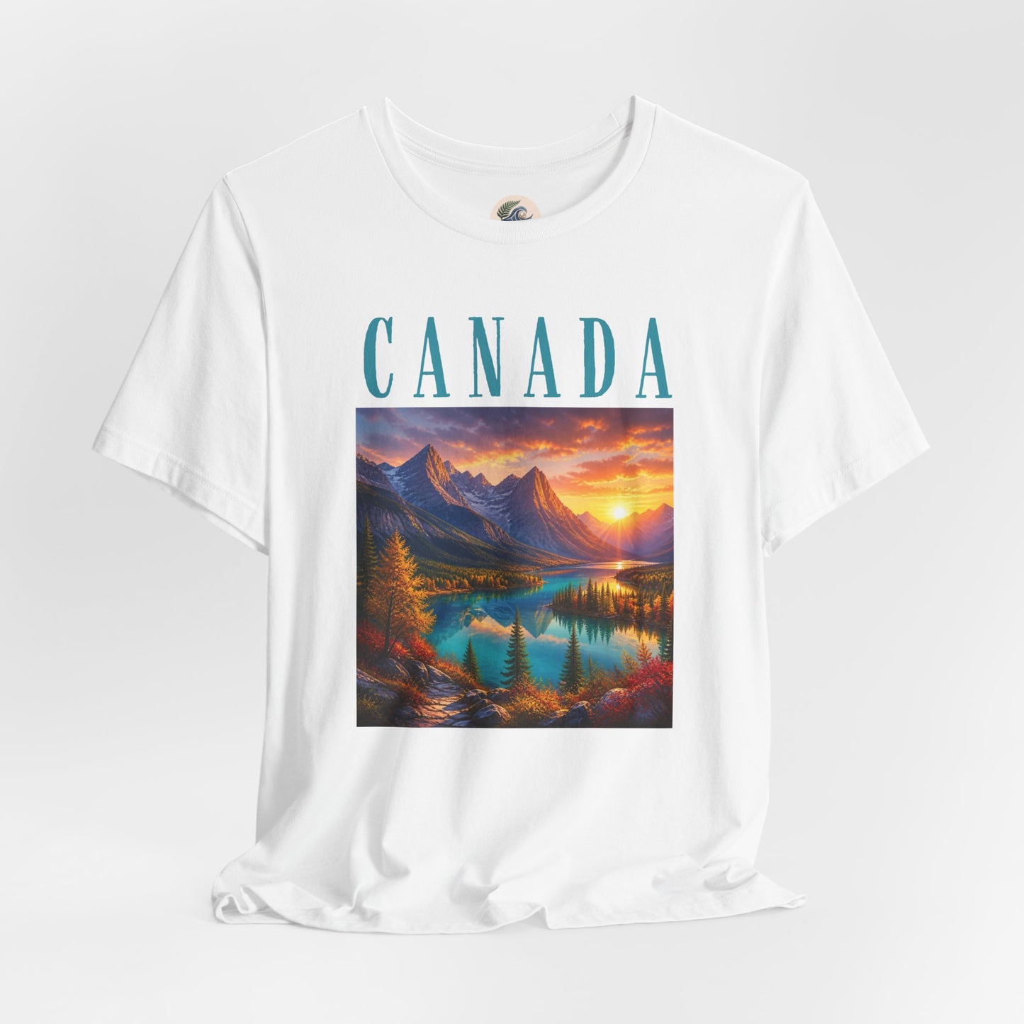 Canada Banff Scenic Mountain Tee — Sunrise Lake Landscape T‑Shirt