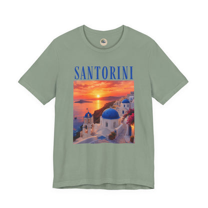Santorini Sunset Tee — Greek Island Travel T‑Shirt