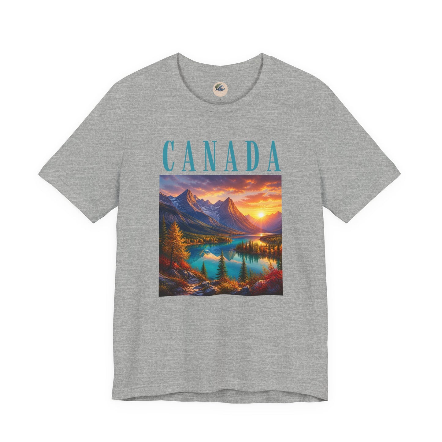 Canada Banff Scenic Mountain Tee — Sunrise Lake Landscape T‑Shirt