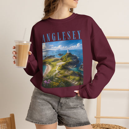 Anglesey Scenic Sweatshirt — Coastal Landscape Crewneck